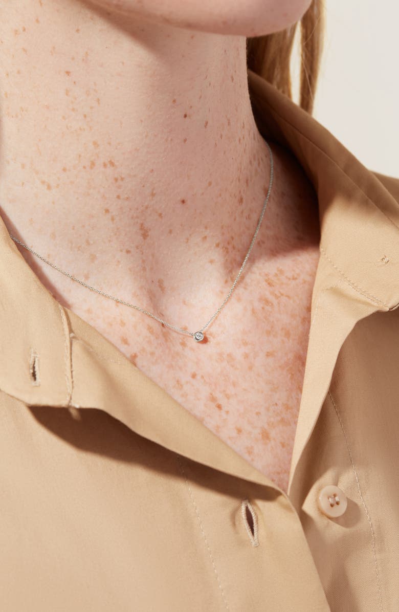 Ana Luisa Diamond Necklace - Gold Diamond Necklace, Alternate, color, White Gold