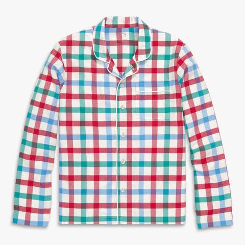 Adult Flannel Holiday Pj Top (Unisex Fit)
