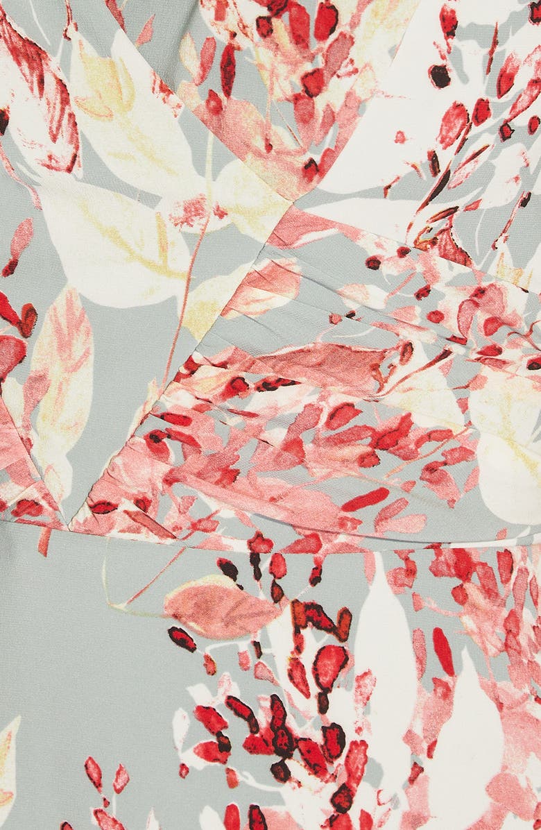 Adrianna Papell Floral Print Chiffon Dress, Alternate, color, 