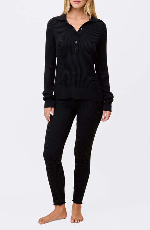 Colette Cosy Cotton Blend Rib Lounge Set