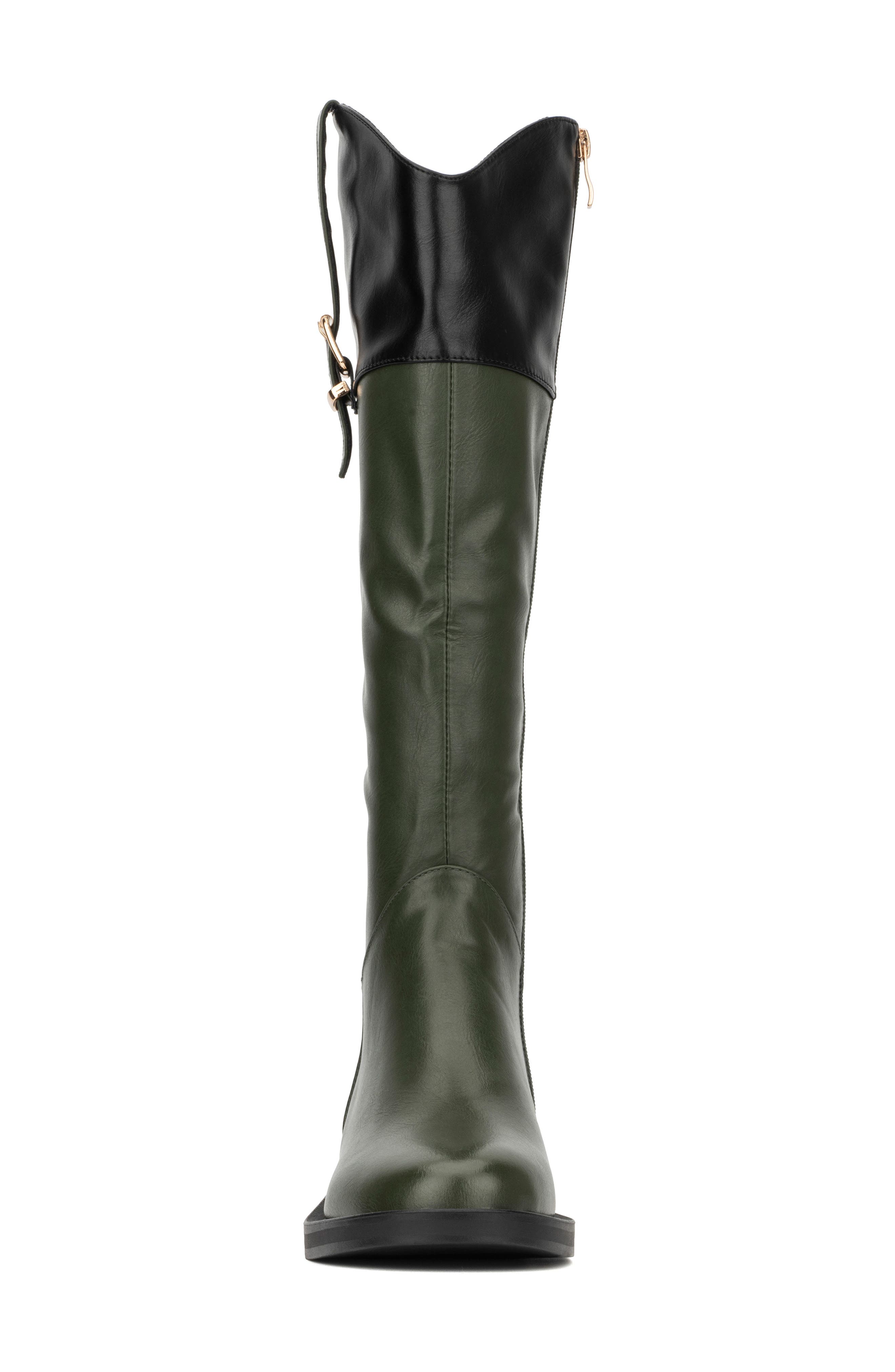Desiree Riding Boot, Alternate, color, GREEN