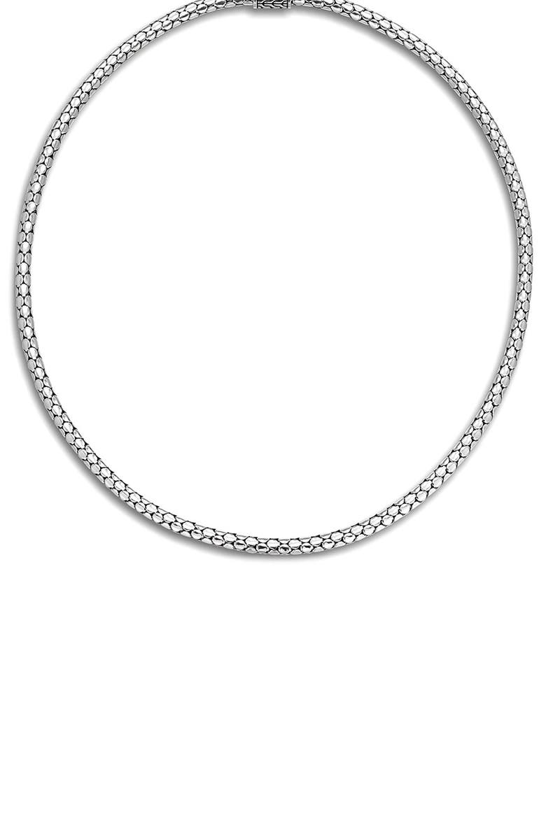 John Hardy Dot Chain Necklace, Main, color, Silver