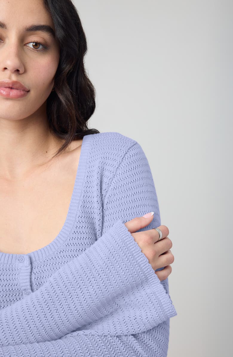 Florence by Mills Crop Cardigan, Alternate, color, Thistle Down