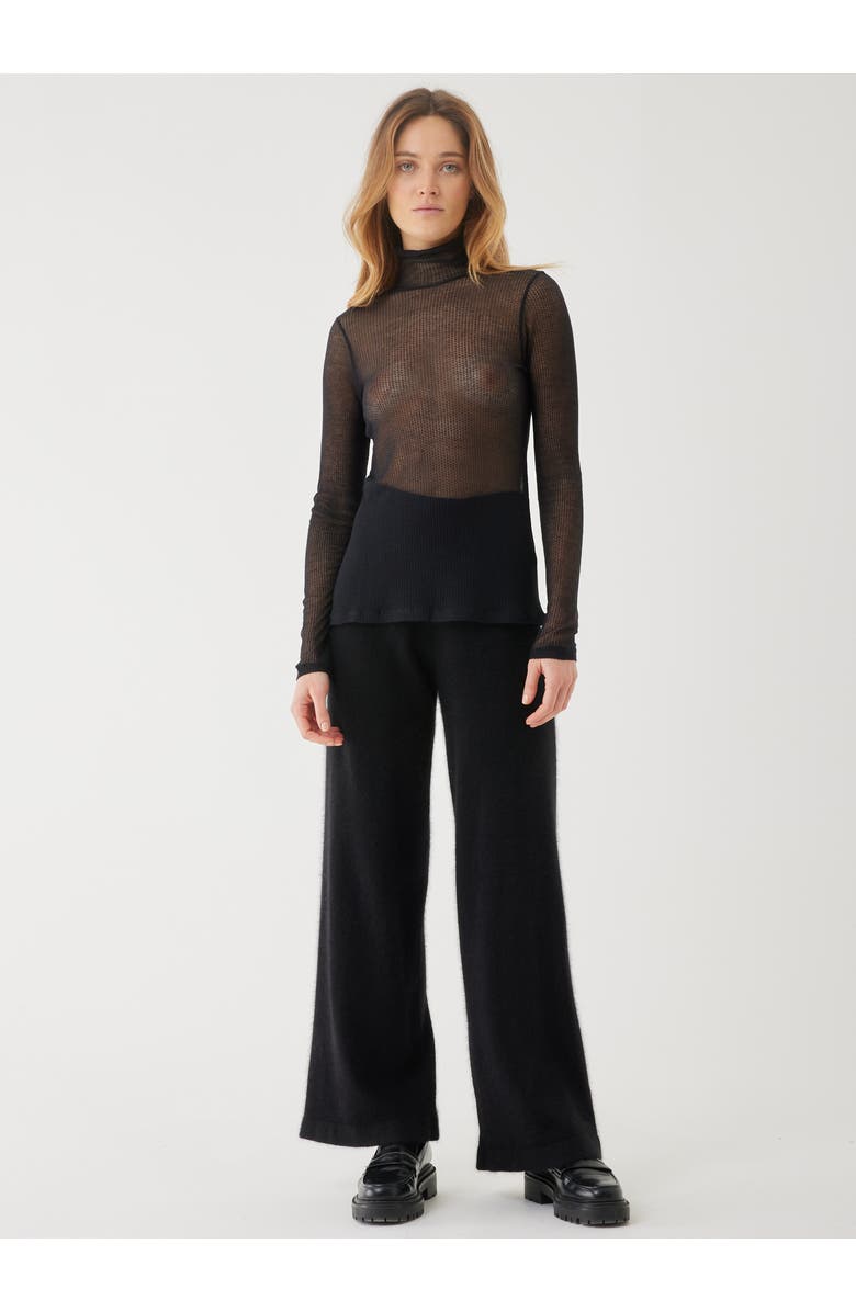 Majestic Filatures Micro Modal Laser Cut Cashmere Long Sleeve Turtleneck, Alternate, color,