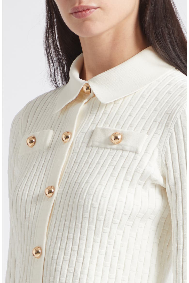 Posie Collared Jacket, Alternate, color, IVORY