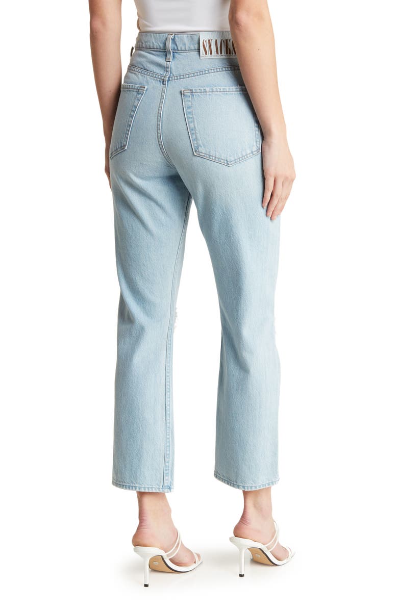 MOTHER The Tippy Top Sweet Tooth High Waist Ankle Narrow Straight Jeans, Alternate, color, 