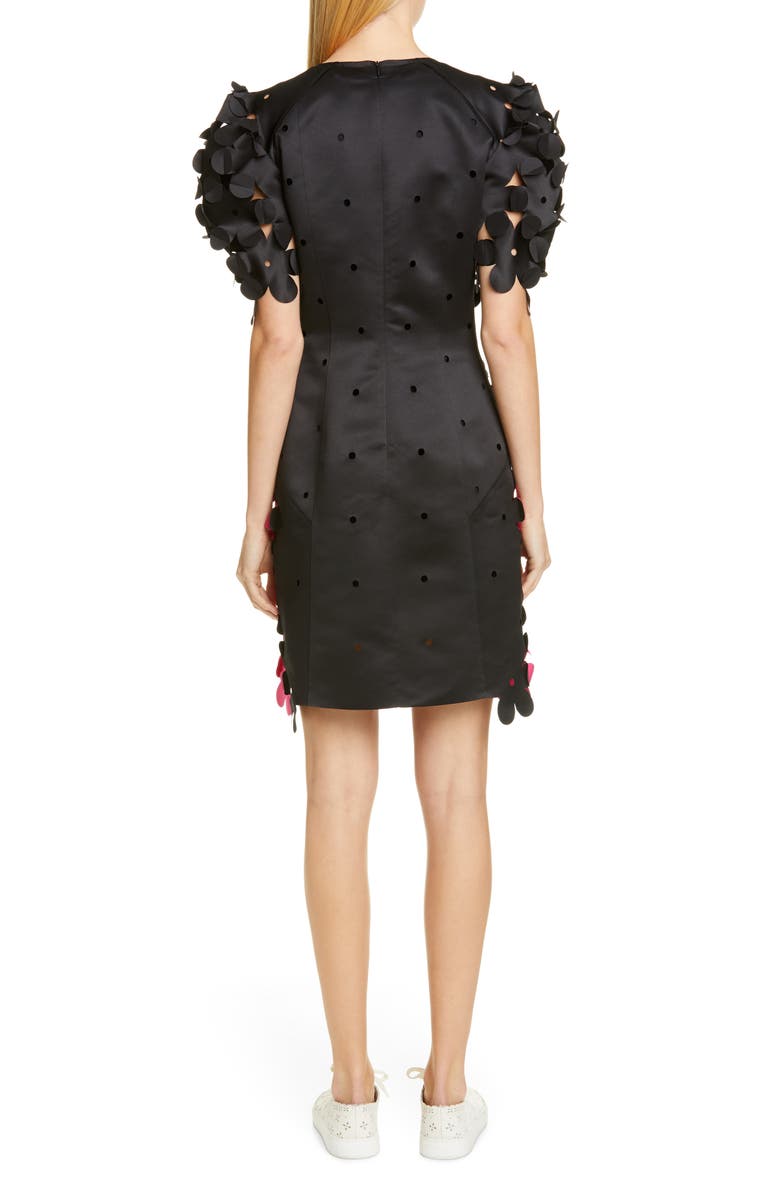 Paskal Laser Cut Floral Appliqué Dress, Alternate, color, 