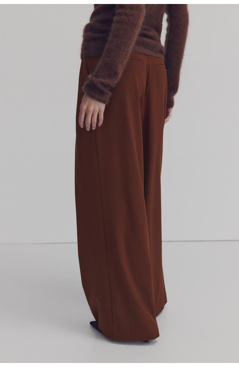H&M Layered-look Trousers, Alternate, color, Brown