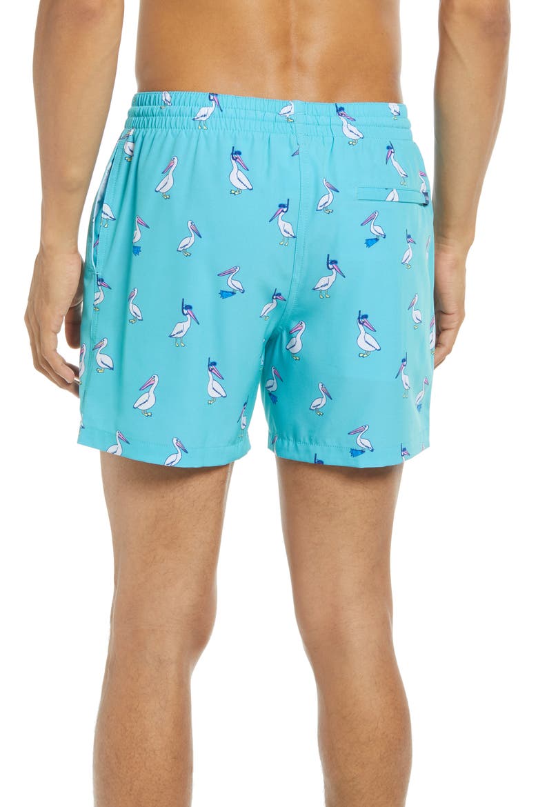 The Mine Mine Mine 5.5-Inch Swim Trunks, Alternate, color, TURQUOISE/ AQUA
