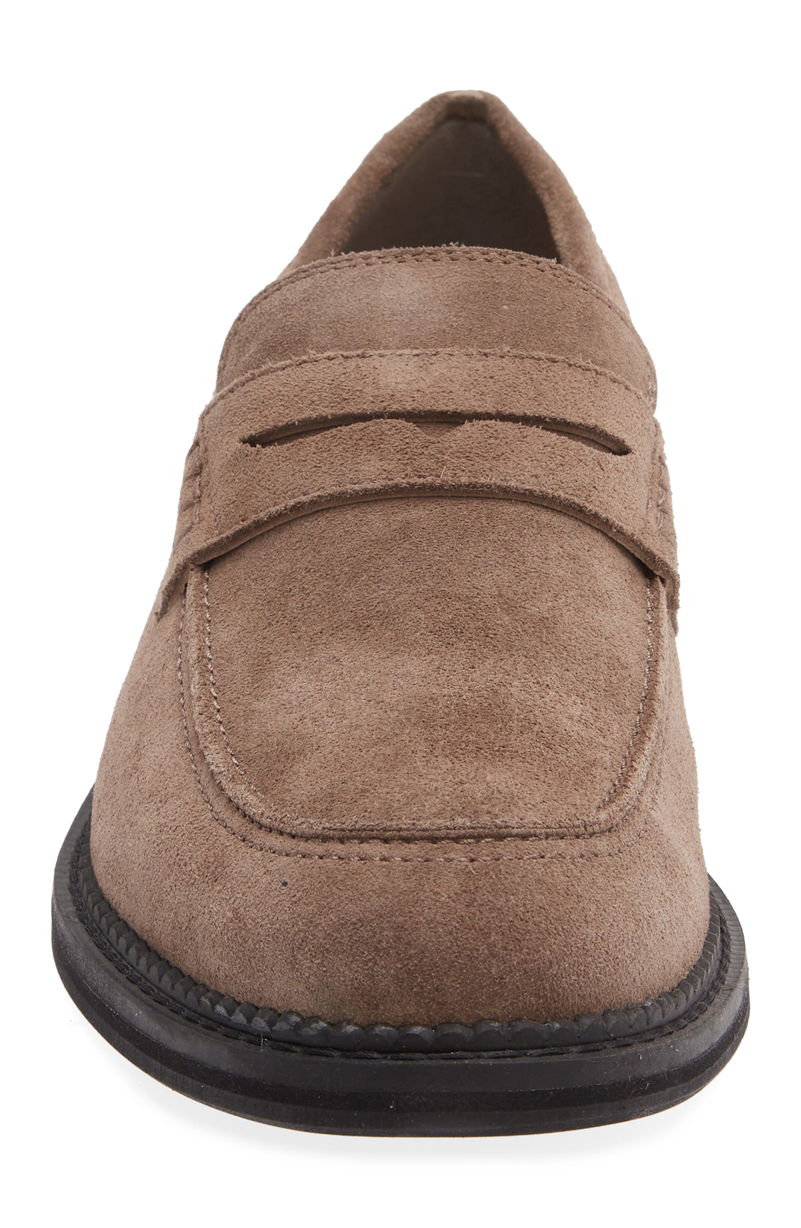 Paolo Suede Loafer, Alternate, color, KAROO BROWN