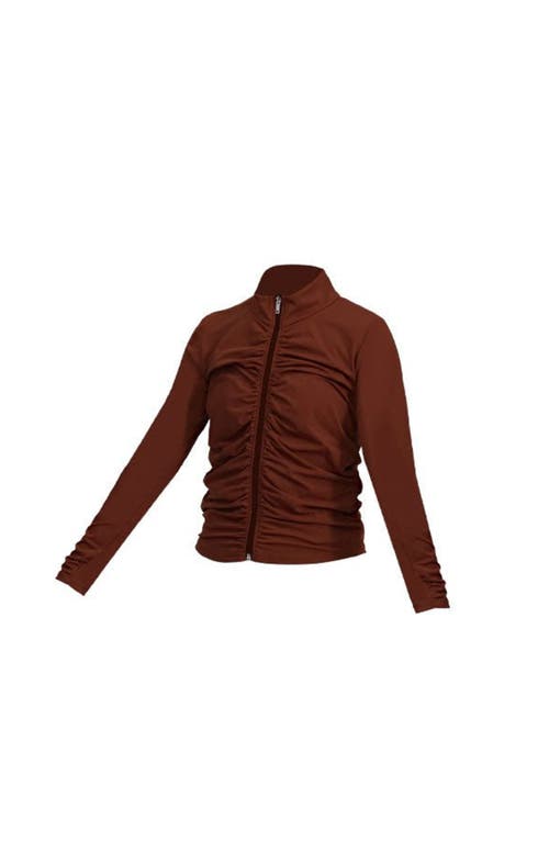 Vitality Cloud Ii Gather Jacket In Brown