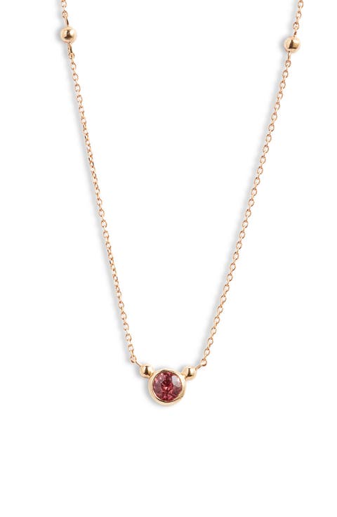 Bonheur Birthstone Pendant Necklace
