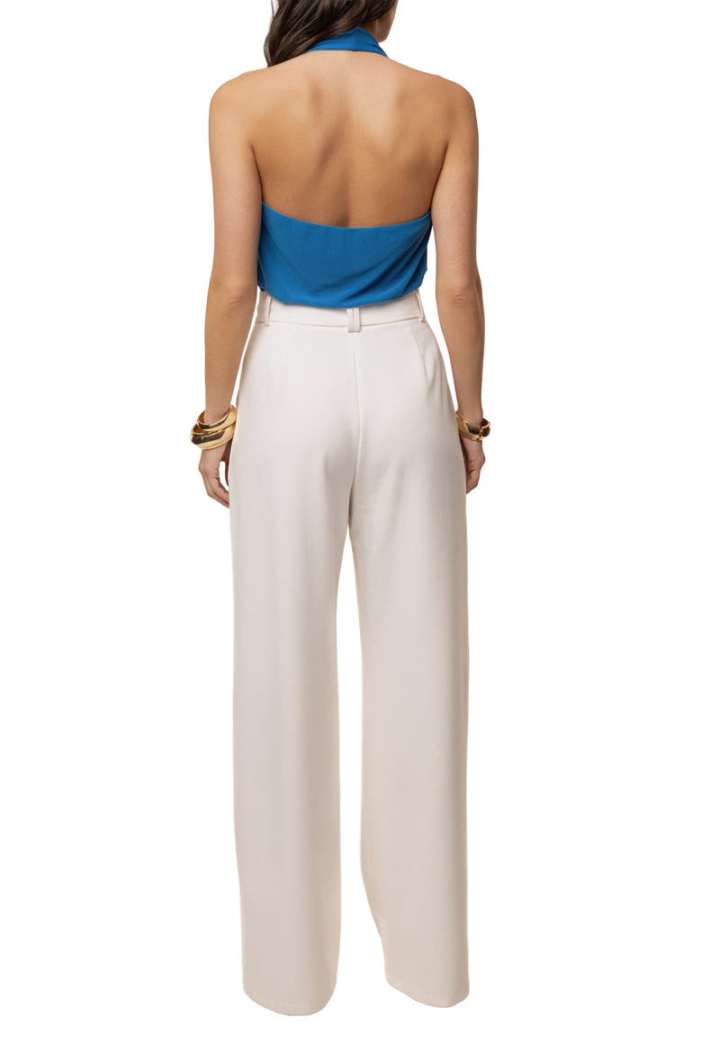 Bare Form Plunge Bodysuit, Alternate, color, Blue