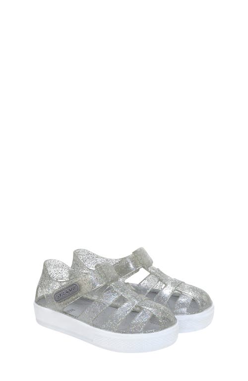 Robeez ® Kids' Elite Glitz Fisherman Sandal In Silver
