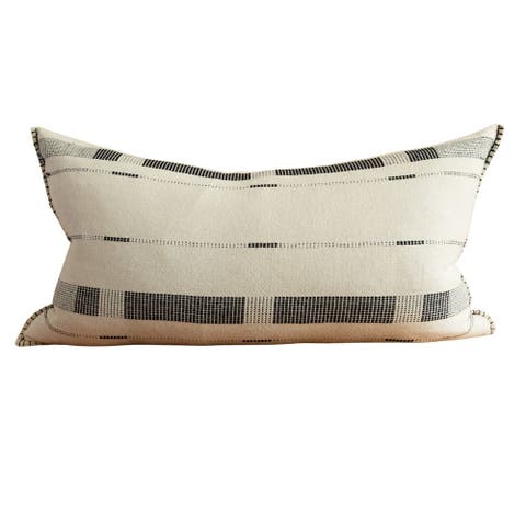 Fulcrum Oversized Cotton Lumbar Pillow - with Insert