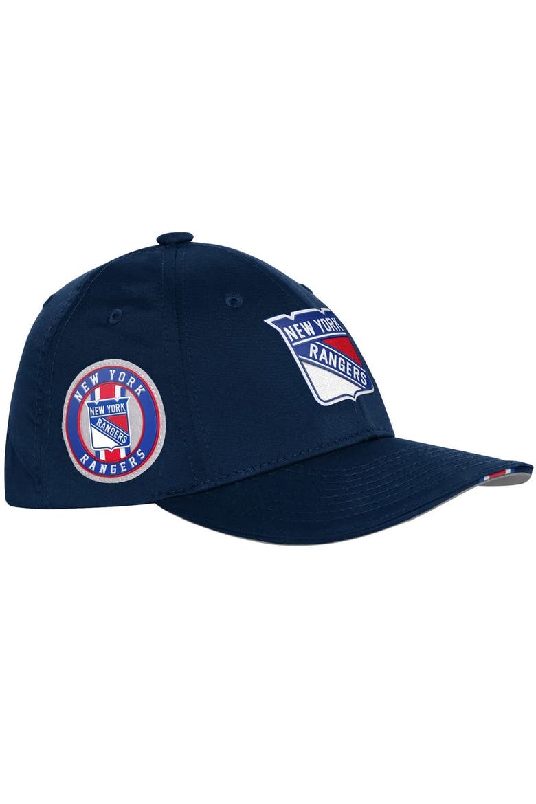 Youth Fanatics Navy New York Rangers 2025 NHL Draft Authentic Pro On-Stage Podium Adjustable Hat, Alternate, color, Navy