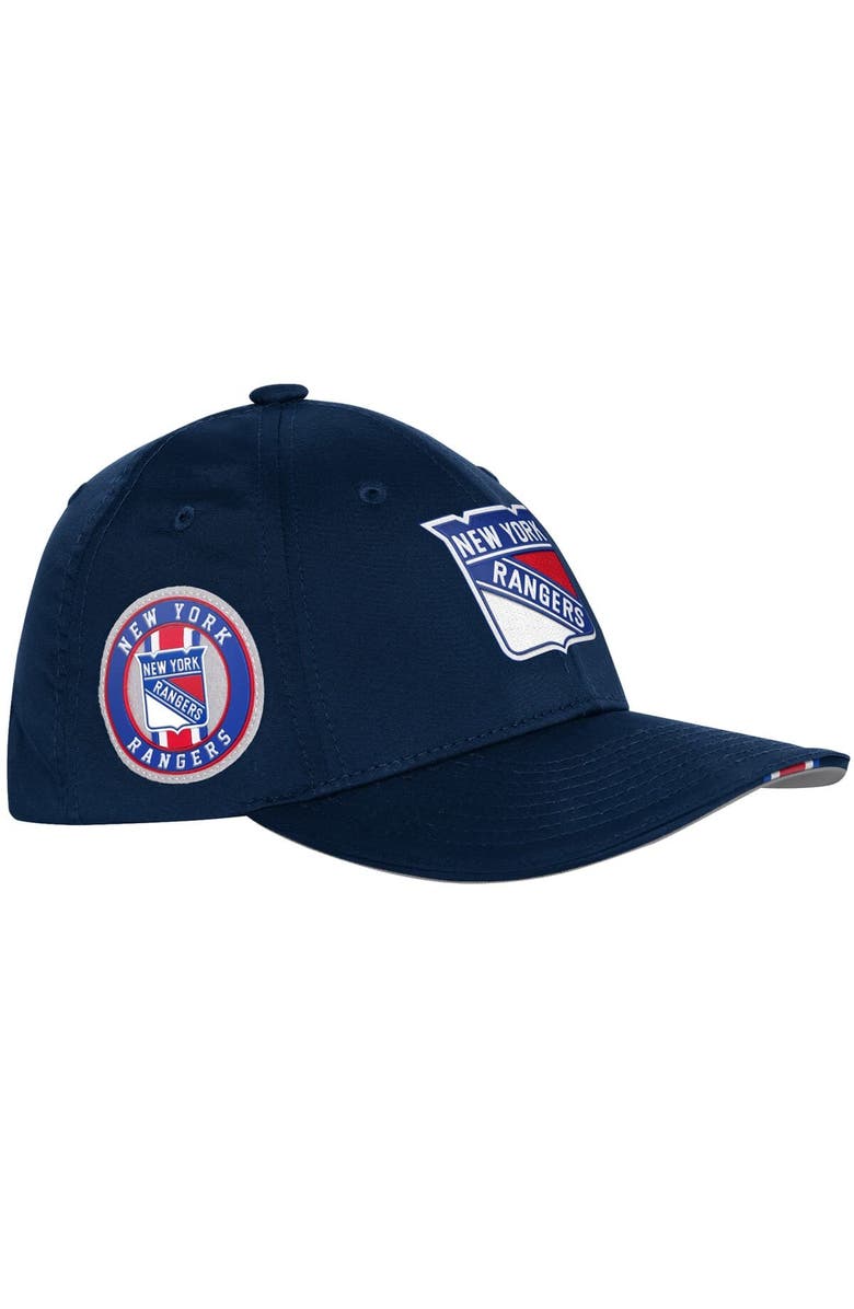 FANATICS Youth Fanatics Navy New York Rangers 2025 NHL Draft Authentic Pro On-Stage Podium Adjustable Hat, Alternate, color, Navy