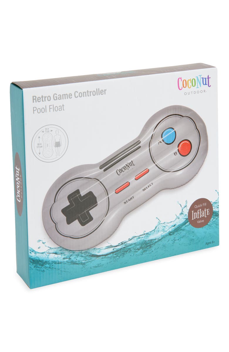 Coconut Outdoor Game Controller Pool Float, Main, color, Metallic Silver