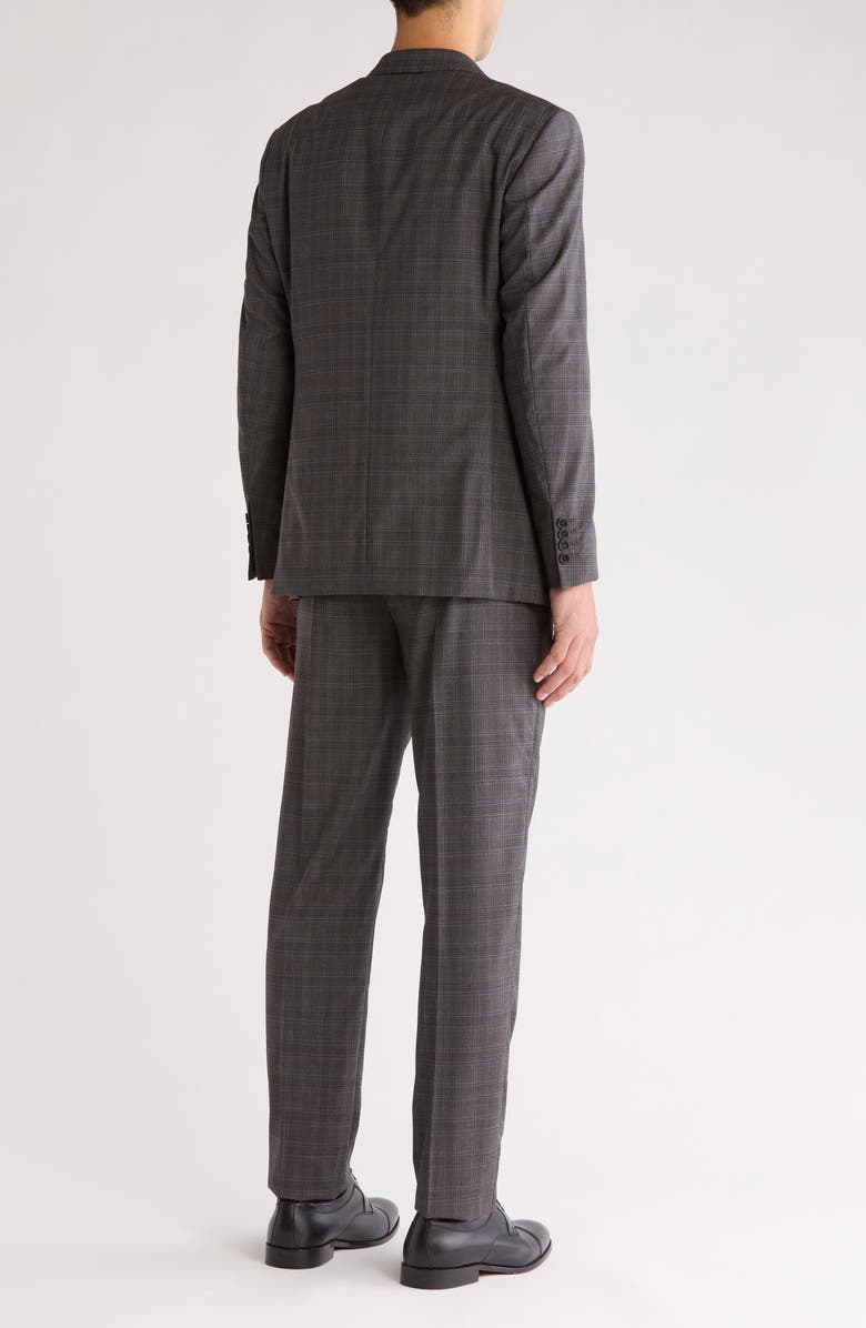 Armani Collezioni Plaid Wool Suit, Alternate, color, Grey