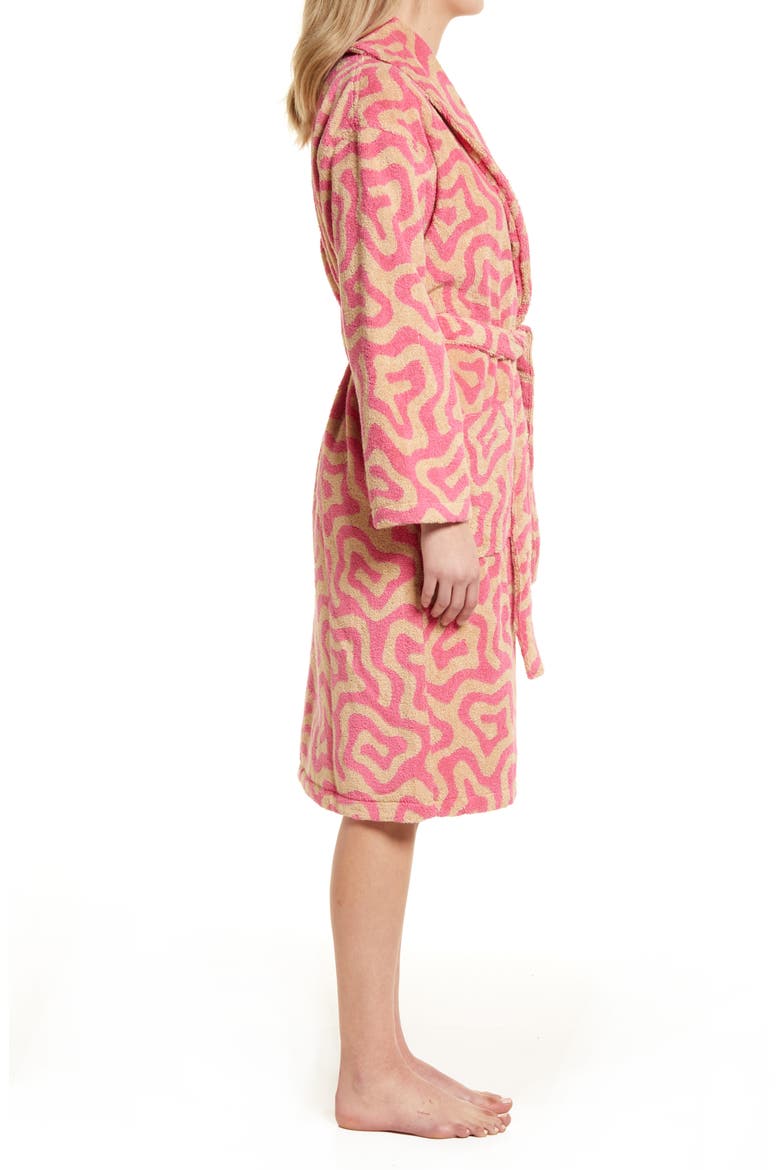 Spiral Cotton Terry Robe, Alternate, color, MULTI