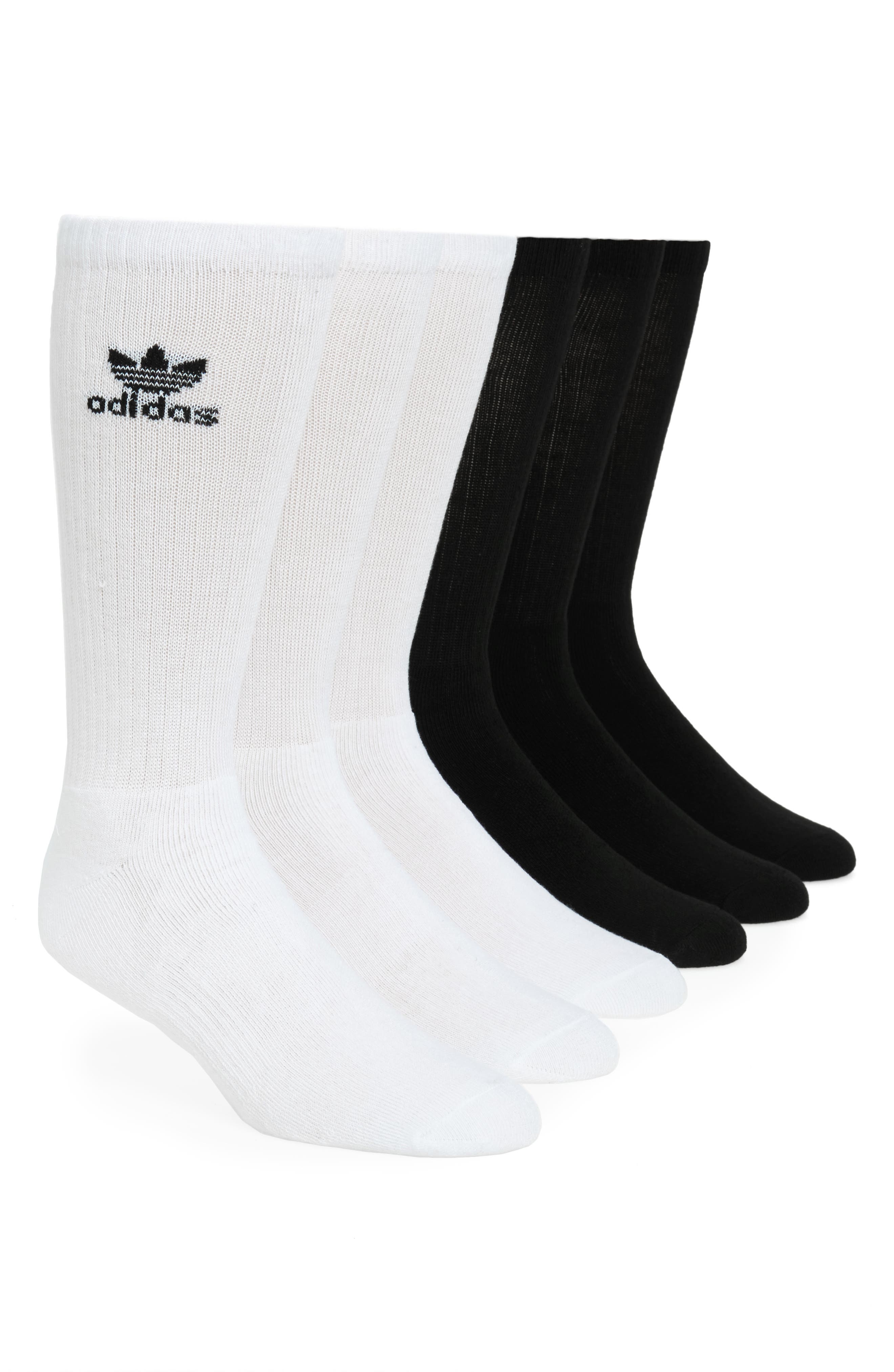 adidas Originals 6-Pack Original Trefoil Crew Socks