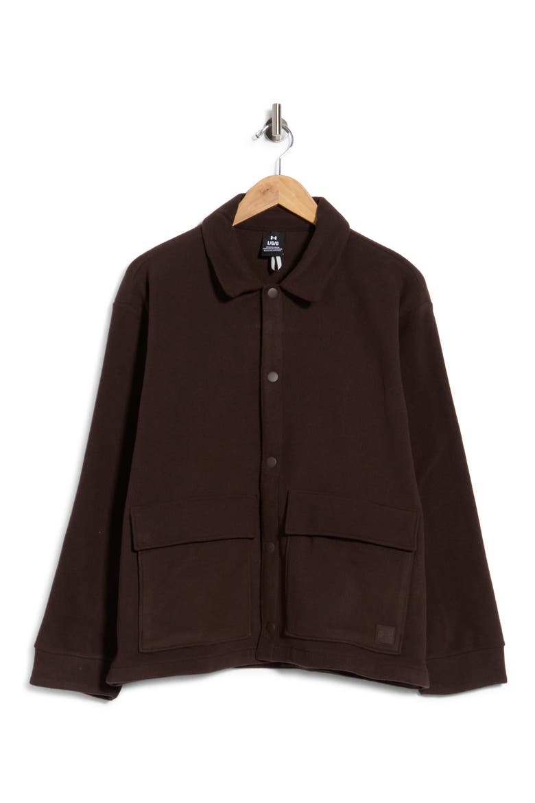 Expanse Performance Fleece Shacket, Main, color, KONA BROWN