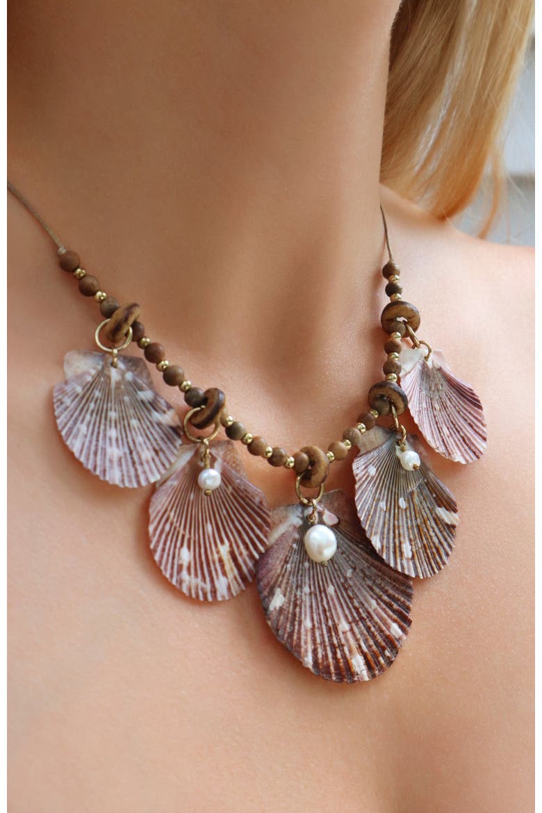 The Mika Necklace, Alternate, color, Harbor Rose