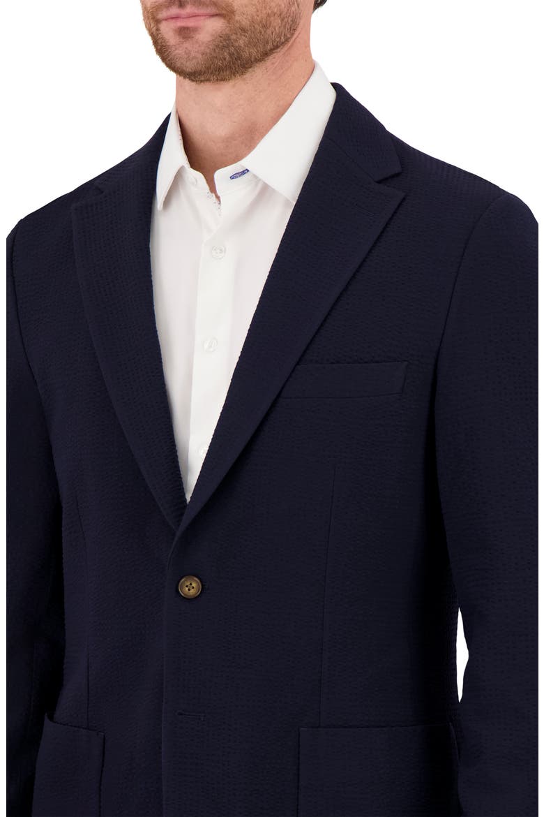 Textured Stretch Seersucker Sport Coat, Alternate, color, NAVY