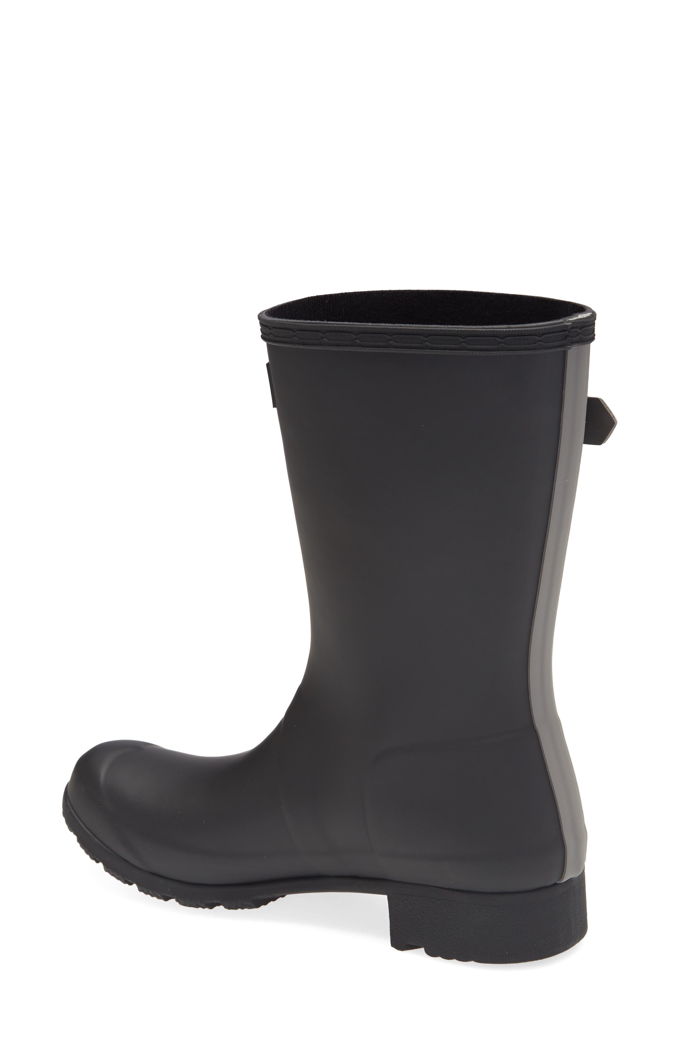 Original Tour Short Packable Rain Boot, Alternate, color, BLACK/ MERE RUBBER
