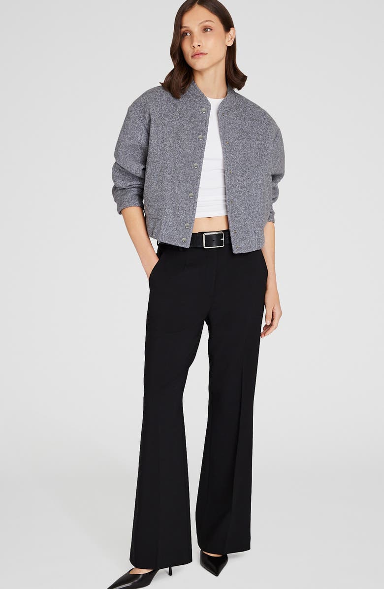 Club Monaco Wool Blend Bomber, Alternate, color, 