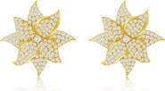 SUZY LEVIAN Cubic Zirconia Flower Stud Earrings