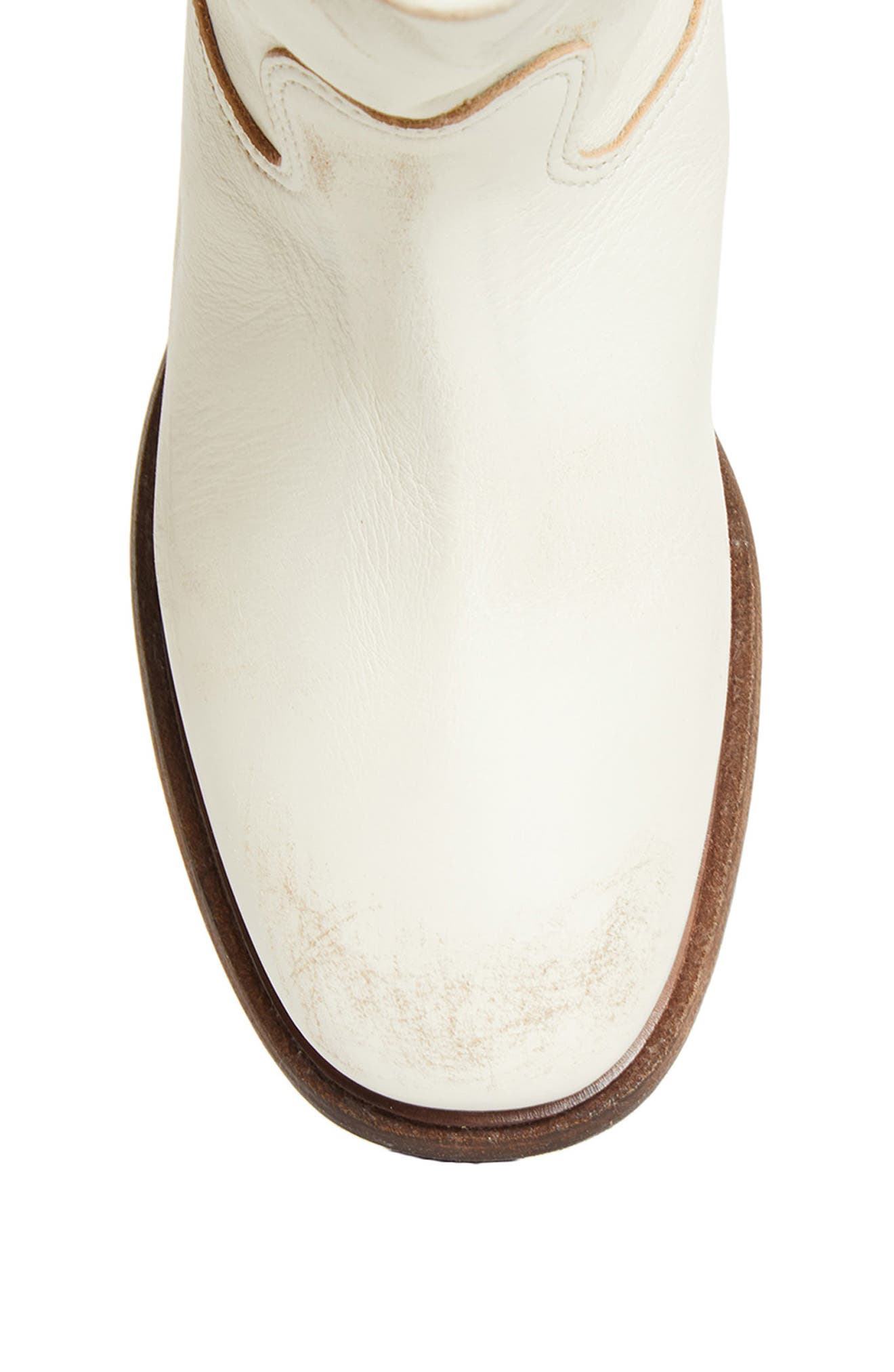 Prada Leather Boot, Alternate, color, Talco