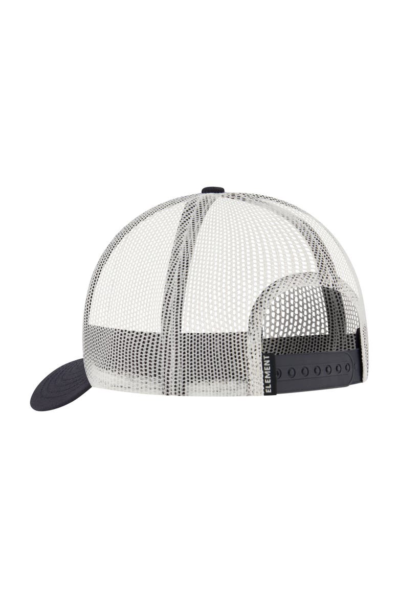 Logo Trucker Hat with Mesh Back and Snapback Closure, Alternate, color, DARK NAVY