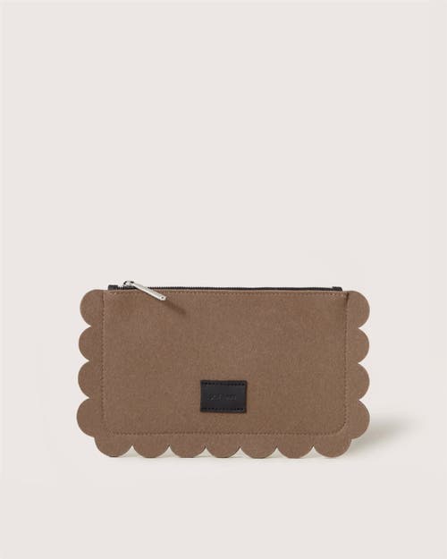 Graf & Lantz Graf Lantz Deco Edge Merino Wool Pouch In Brown