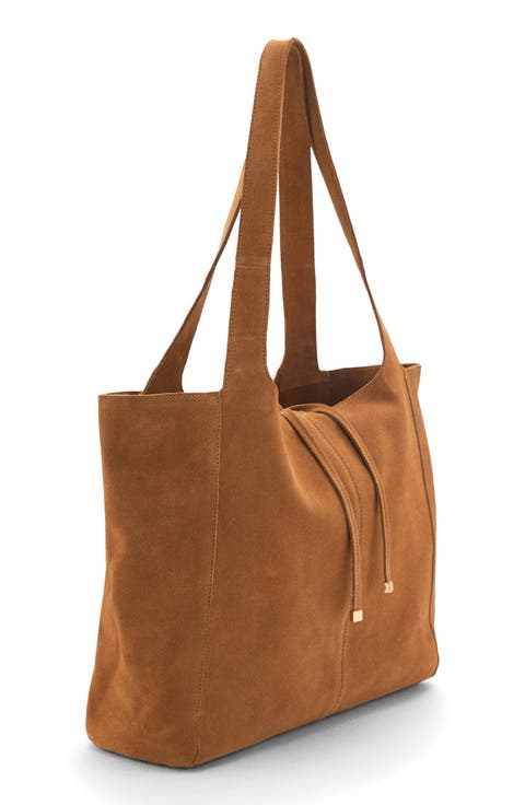 Suede Shopper Tote