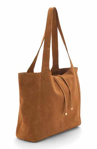 MANGO Suede Shopper Tote