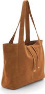 MANGO Suede Shopper Tote