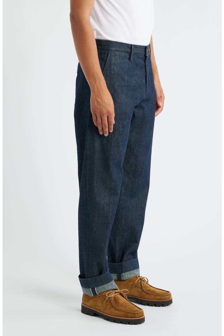 Archie Straight Leg Selvedge Trouser Jeans, Alternate, color, CARLSON