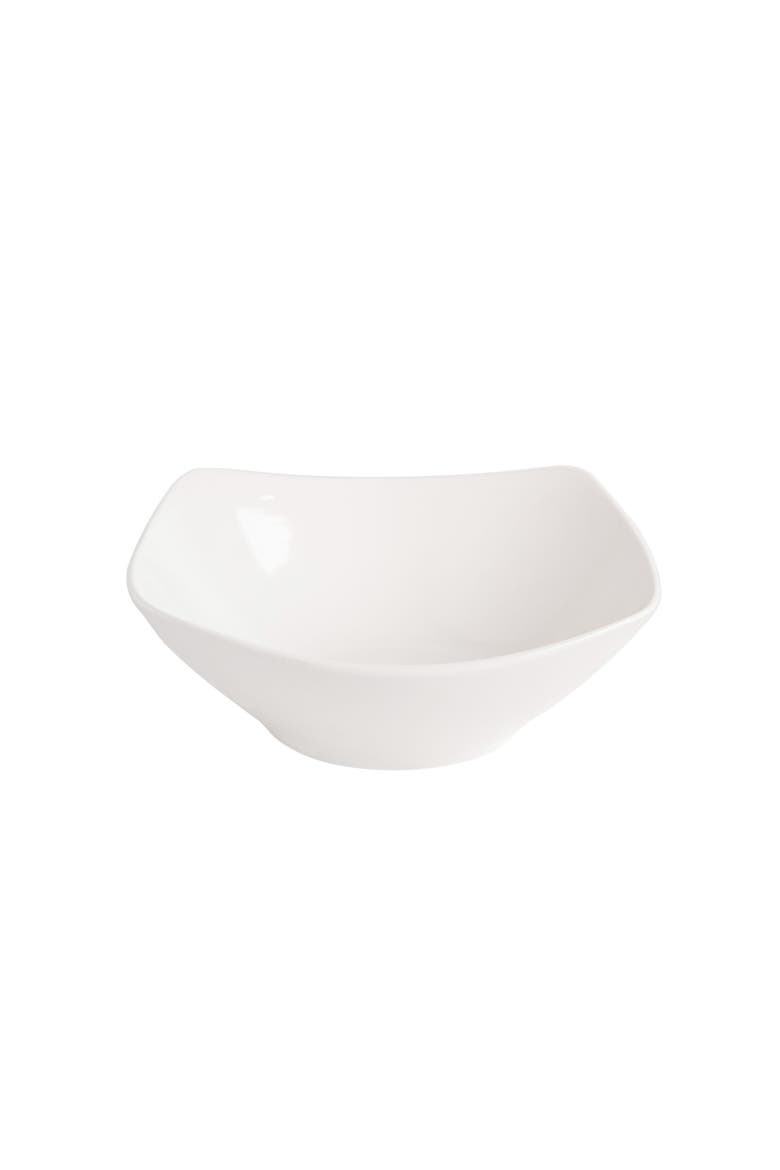 Everyday Square 40-Piece Expanded Dinnerware Set, Alternate, color, White