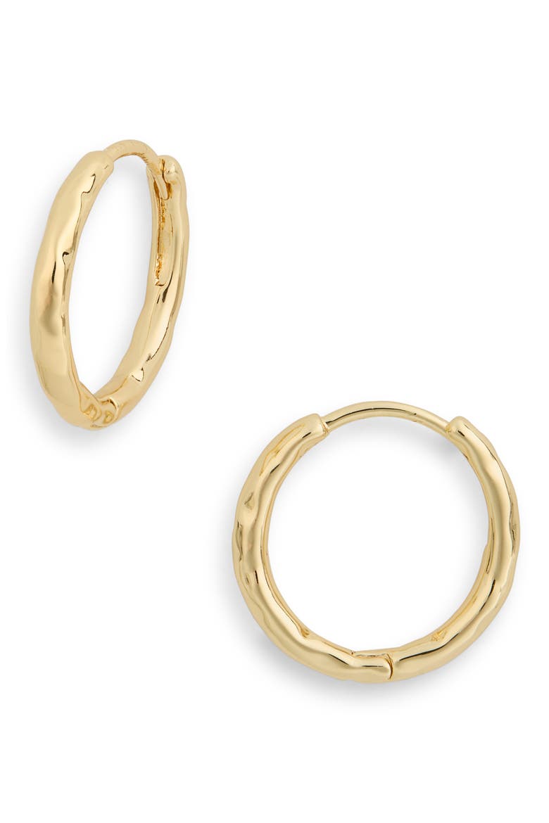 Demi Fine Polished Hoop Earrings, Main, color, GOLD
