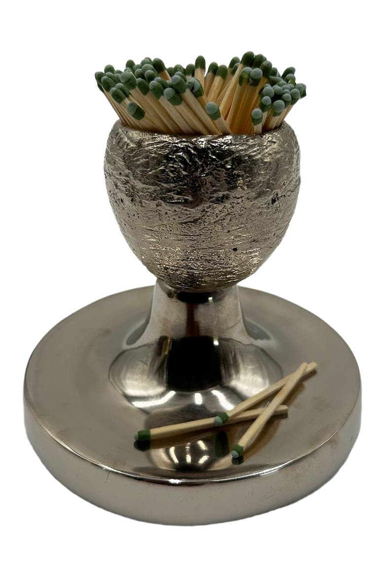 Matchbox Holder, Main, color, Antique Silver