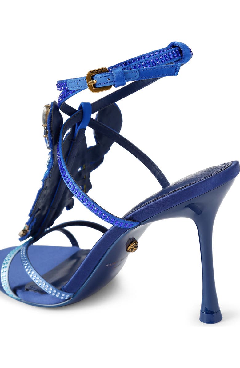 Kurt Geiger London Lobster Ankle Strap Satin Sandal, Alternate, color,