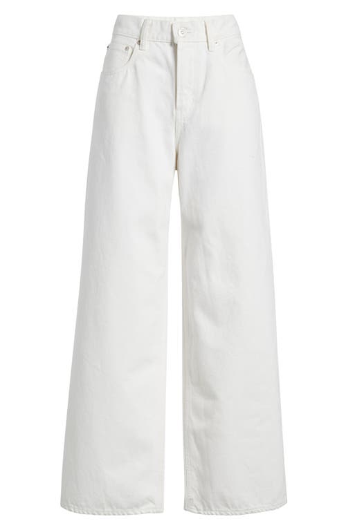 Moussy Vintage Amherst High Waist Step Raw Hem Wide Leg Jeans