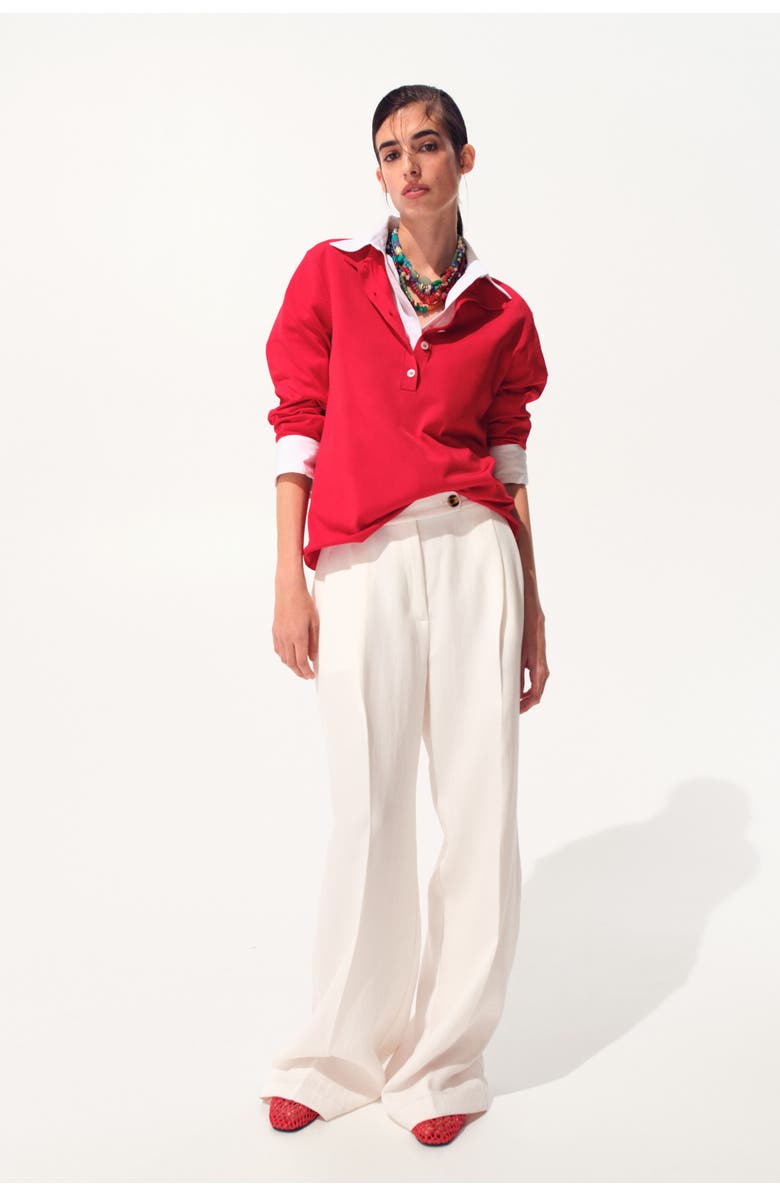 H&M Wide Tailored Trousers, Alternate, color, 