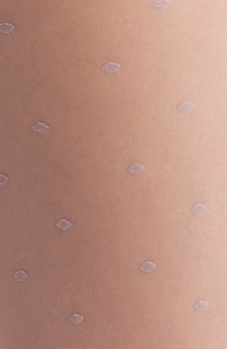 Nordstrom Polka Dots Tights, Alternate, color, Purple Heron