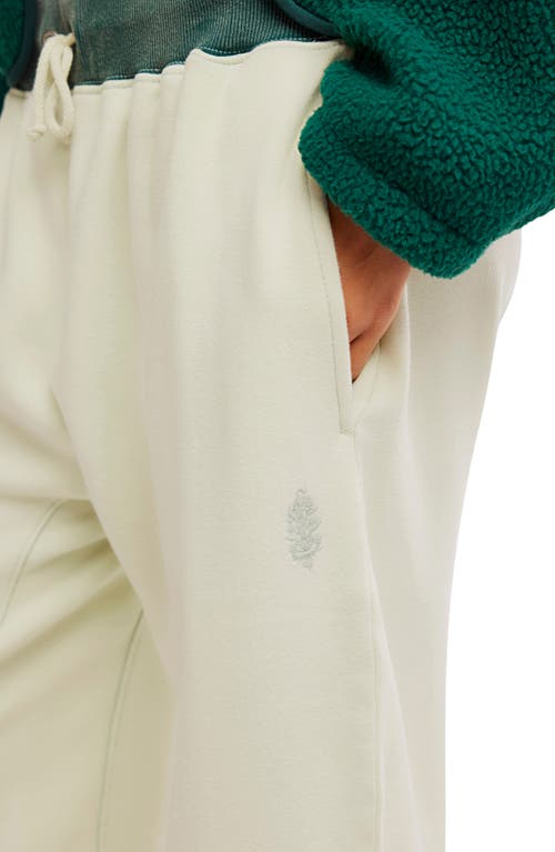 Free People You Wish Tie Waist Sweatpants In White