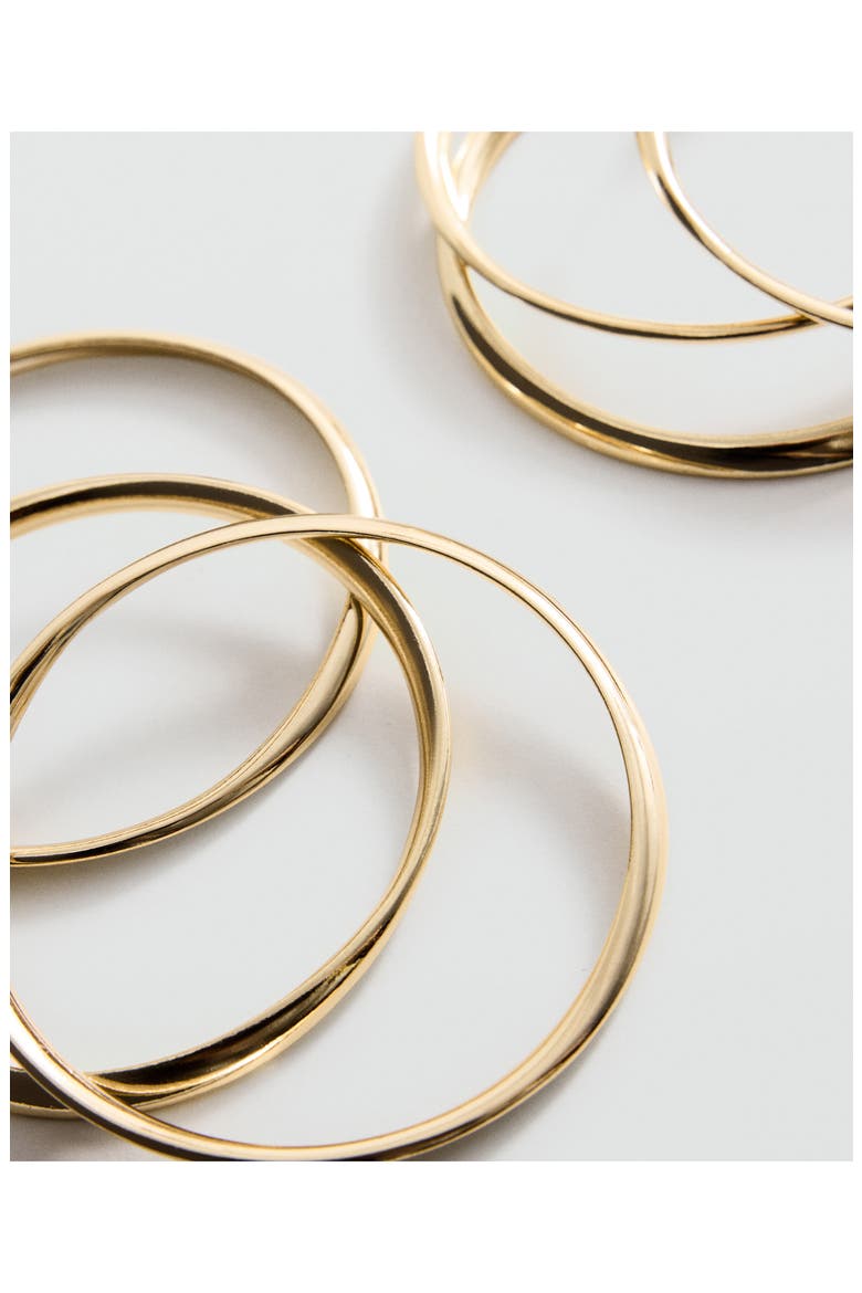 Mixed Bangle Bracelet Set, Alternate, color, GOLD