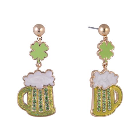 Beer Mug Earrings