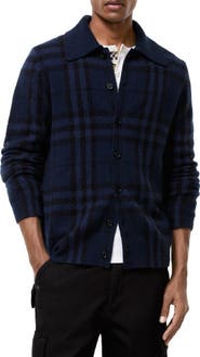 Burberry Check Cashmere Cardigan