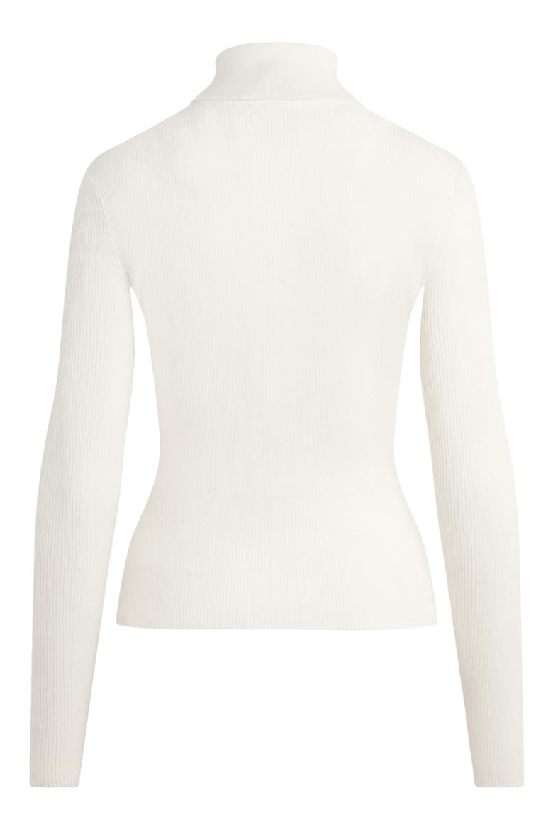 Amelia Rib Merino Wool Turtleneck Top, Alternate, color, IVORY